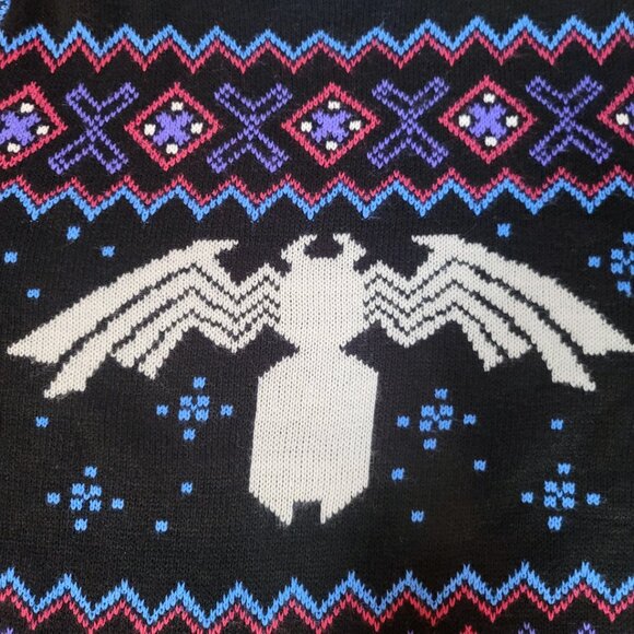 Marvel Venom Symbol Officially Licensed Adult Holiday Ugly Christmas Swe… - Picture 3 of 8